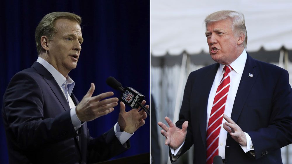 Trump and NFL at odds over anthem debate