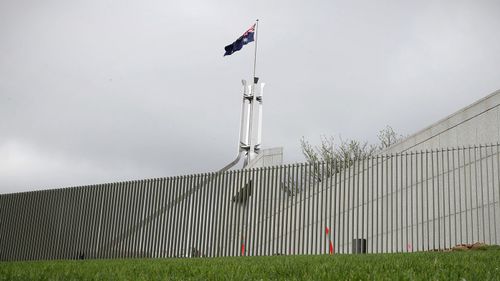 The exterior of Parliament House.