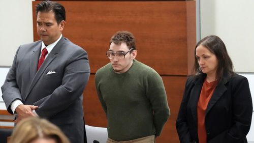 School shooter Nikolas Cruz in court.