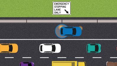 When to legally and safely use the emergency stopping lane.