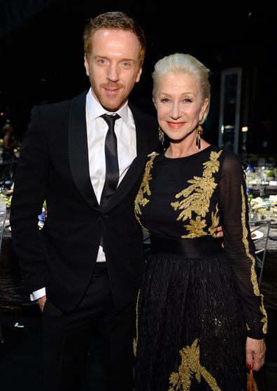 Damian Lewis and Helen Mirren attend the 20th Annual Screen Actors Guild Awards at The Shrine Auditorium on January 18, 2014 in Los Angeles, California.