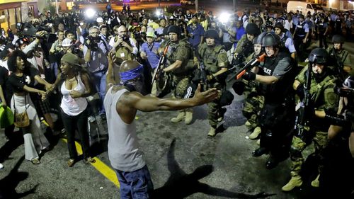 St Louis, Missouri, has a very tense relationship with police and citizens.