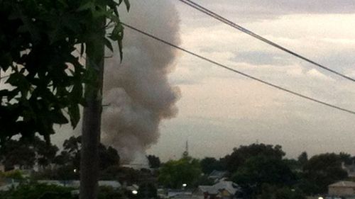 Smoke is visible for kilometres across Melbourne. (Paul Murnane)