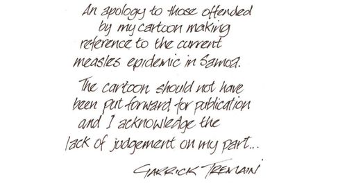 Tremain published an apology on his website this morning saying the decision lacked judgement on his part.