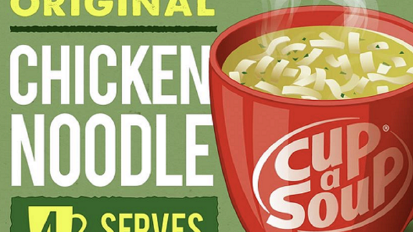 Continental chicken noodle cup-a-soup