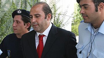 Tony Mokbel and Greek police (AAP)