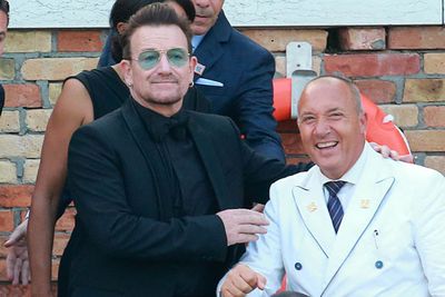 George and Amal were joined by 90 of their closest friends and family for the reception, during which the pair reportedly exchanged vows. <br/><br/>And U2 front man Bono was there to celebrate too! <br/><br/>