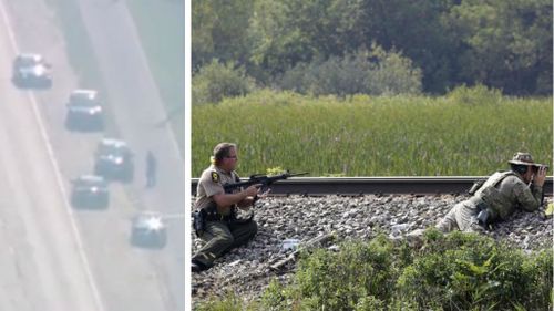 Massive manhunt underway after policeman shot dead in Illinois