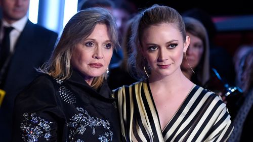 Carrie Fisher and her daughter Billie Lourd. (AAP file image)