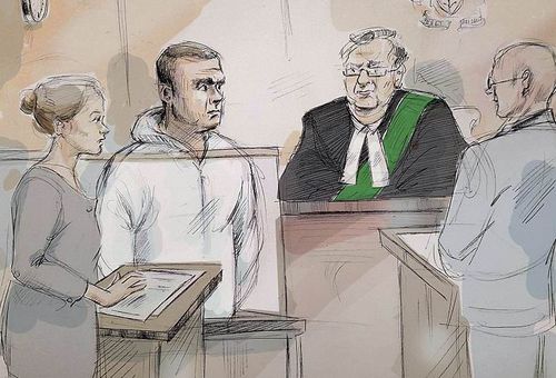 Minassian showed little emotion as he appeared in court today. 