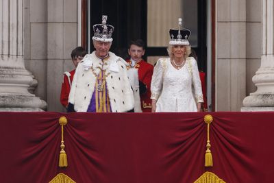 The pair were joined by royal pages
