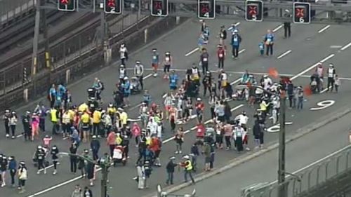The bridge is set to re-open at 11am. (9NEWS)