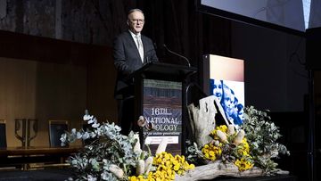 Prime Minister Anthony Albanese addresses the National Apology to the Stolen Generations anniversary breakfast.