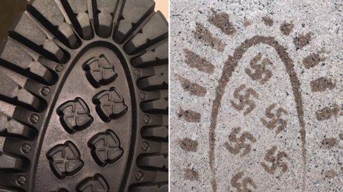 US company recalls boots after wearer discovers tiny swastika prints on soles