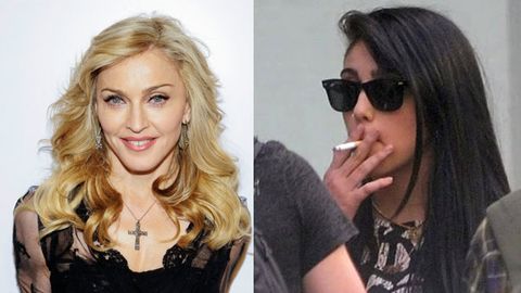 Madonna 'not happy' after catching Lourdes smoking