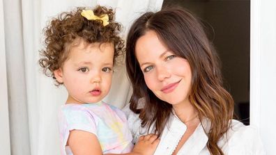 Tammin Sursok and her daughter, Lennon