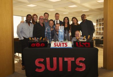 Wendell Pierce, Sarah Rafferty, Patrick J. Adams, Gabriel Macht, Rick Hoffman, Meghan Markle 