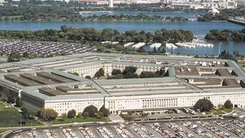 US Defence Department officials inside the Pentagon building in Washington DC debated the subject of UFOs for decades. 