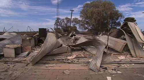 The remains of their home. (9NEWS)