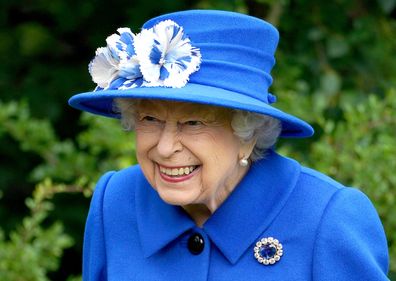 Queen Elizabeth II visits the Children's Wood Project, a community project in Glasgow as part of her traditional trip to Scotland for Holyrood Week on June 30, 2021 in Glasgow, Scotland