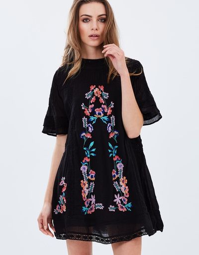 Free People embroidered mini-dress, $305.80 at <a href="http://www.theiconic.com.au/perfectly-victorian-mini-dress-410199.html" target="_blank">The Iconic</a><br />