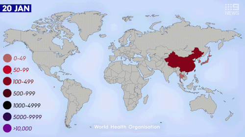 How coronavirus is spreading around the world.