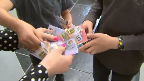 The average child received just over $500 this holidays. (9NEWS)