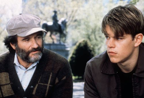 Matt Damon and Robin Williams starred in Good Will Hunting. (AAP)