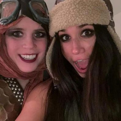 Meghan with Princess Eugenie at a 2016 Halloween party