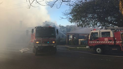 The Ranges Hotel in Gembrook went up in flames just after 6am. 