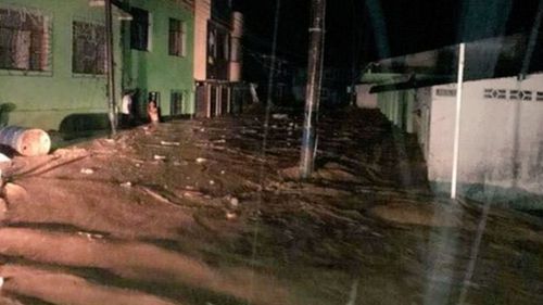 The "avalanche" of water and mud swept the city of Mocoa, Colombia. (Twitter / @Comandante_EJC)