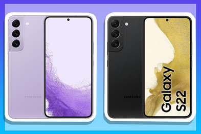 9PR: Samsung Galaxy S22 Smartphone 256GB, Bora Purple and Phantom Black