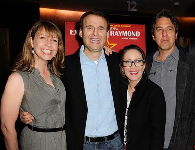 From left to right: Everybody Loves Raymond star Monica Rosenthal, creator Phil Rosenthal, Patricia Heaton and Ray Romano in 2011.