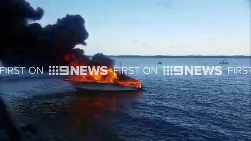 It is not yet known what has sparked the blaze. (9NEWS)