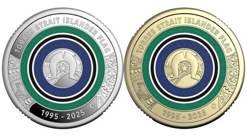 Aï»¿ new $2 coin has been released to celebrate the 30-year anniversary of the Torres Strait Islander flag being officially recognised as one of Australia's national flags. The Royal Australian Mint ï»¿released the coin today, which features the Torres Strait Islander flag, however it will not enter circulation. 