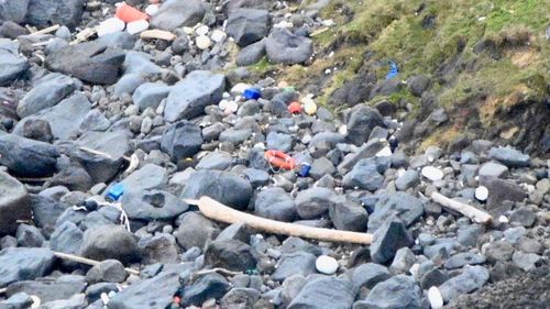 Life rings and life rafts have been found by planes and helicopters during flyover searches of islands following the Gulf Lifestock 1 sinking.