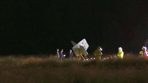 The experienced pilot died after crashing his home-made plane into a paddock in Laidley, west of Brisbane. (9NEWS)