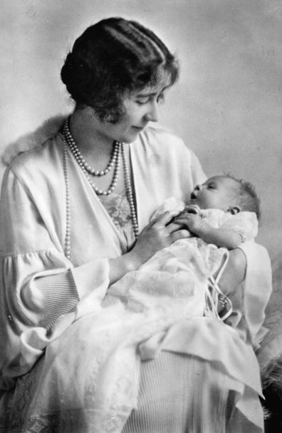 A photo of Queen II Elizabeth as a baby