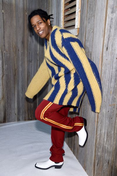 Rapper A$AP Rocky&nbsp;at Calvin Klein A/W '18 in New York City