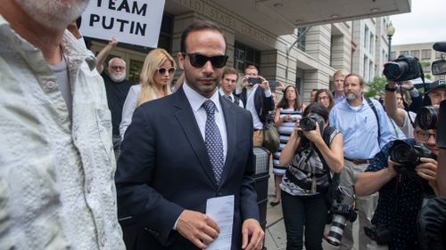 George Papadopoulos, the Trump campaign adviser who triggered the Russia investigation, has been sentenced to 14 days in prison by a judge who said he had placed his own interests above those of the country.