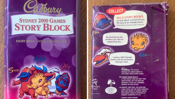 Sydney 2000 Olympics Cadbury chocolate found in supermarket