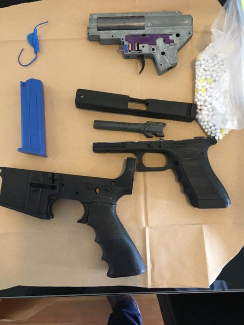 Sicen Sun was arrested in 2017 after it was found he had 3D-printed multiple guns and attempted to sell them on Facebook. Picture: Supplied.