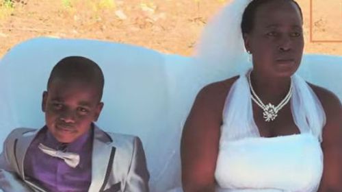 Boy, 9, renews vows with wife, 62