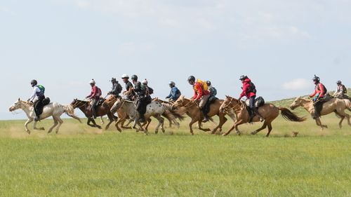 Jessica Di Pasquale followed a recreated version of the horse messenger system developed by Genghis Khan in 1224 for 1000km.