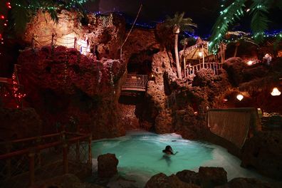 Inside Casa Bonita restaurant, Colorado