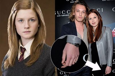 <b>Jamie Campbell Bower</b> revealed he was engaged to fellow <i>Harry Potter</i> star<b> Bonnie Wright</b>. The two have been coy about their courtship, but Campbell is all smiles. "I'm very happy," he told press.