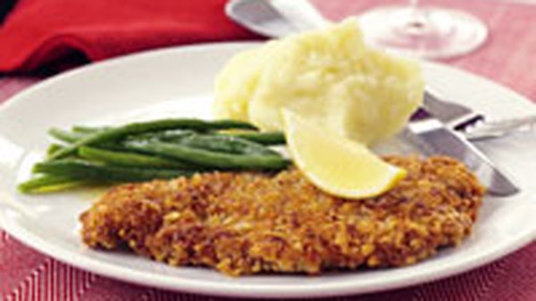 Pine nut crusted veal