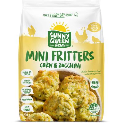 Sunny Queen Corn Fritters: 207 calories per serve