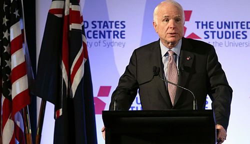 McCain urges Australia and US to stand up to 'bullying' China