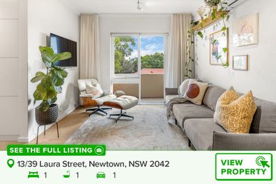 Sydney Newtown real estate Domain property affordable living room